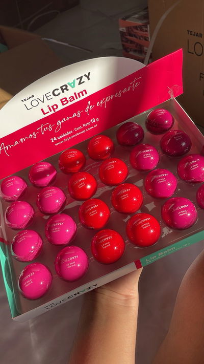 Balsamo bolita Vitamina E - Love Crazy Tejar (MEDIA CAJA/CAJA ENTERA)