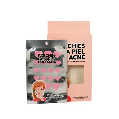 Lamina 18 Parches para acné Corazones Rosas - Thelma & Louise (1 o 3 Laminas)