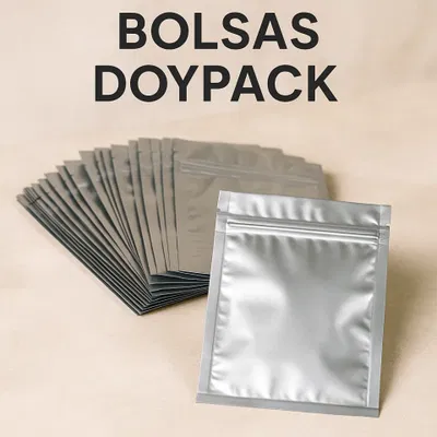 Bolsas Doypack PLATEADA por DOCENA (12 Unidades)