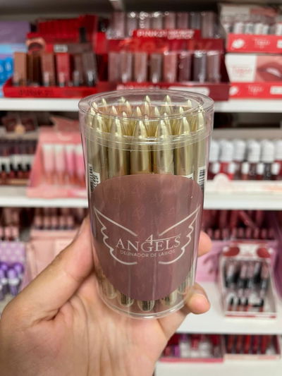 Delineadores de labios Envase Dorado - 4Angels (ENVASE DE 24 UNIDADES)