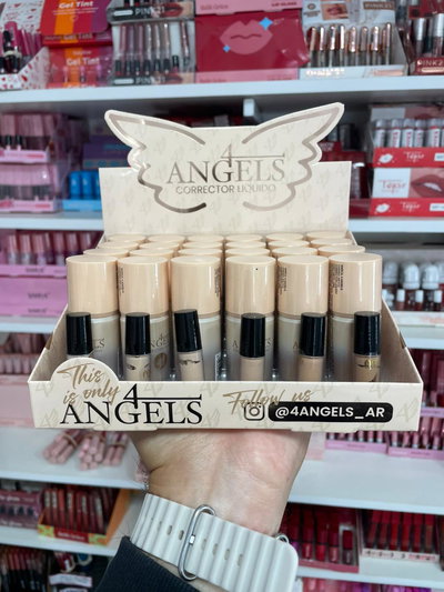 Corrector liquido con esponja - 4Angels (MEDIA CAJA/CAJA ENTERA)