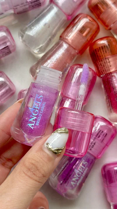 Brillo labial con Glitter - 4Angels (3 o 6 UNIDADES)
