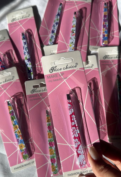 Pinza depilar floreada - Nice Choice (3 o 6 UNIDADES)
