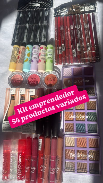 Kit emprendedor 54 productos variados 