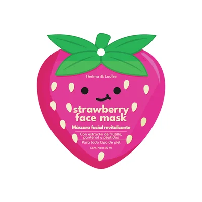 Mascarilla Facial Revitalizante Strawberry 20ml - THELMA & LOUISE (1 o 3 UNIDADES)