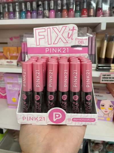 Gel de cejas fijador Fix It - Pink 21 (MEDIA CAJA/CAJA ENTERA)