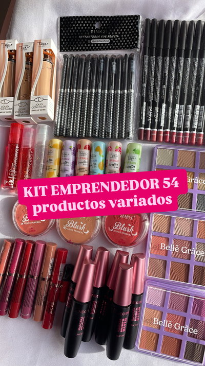 Kit emprendedor 54 productos variados 