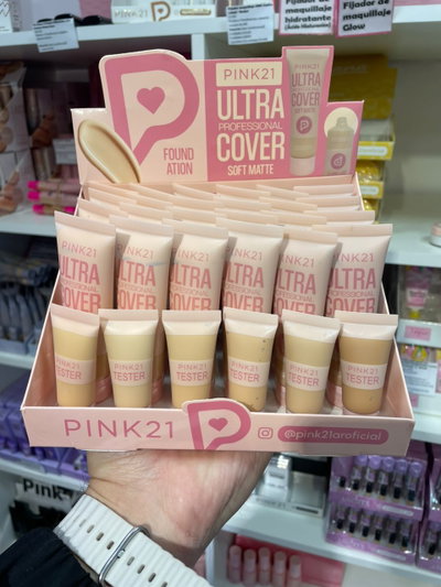Base Ultra Cover Soft Matte - Pink 21 (MEDIA CAJA/CAJA ENTERA)