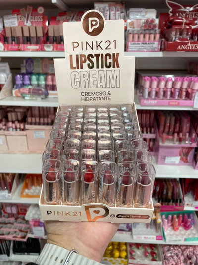 Labial Lipstick Cream efecto matte - Pink 21 (MEDIA CAJA/CAJA ENTERA)