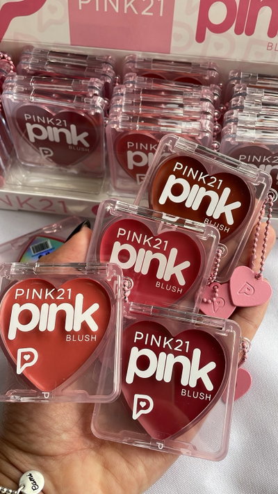 Rubor en crema con llavero - Pink 21 (3 o 6 UNIDADES)