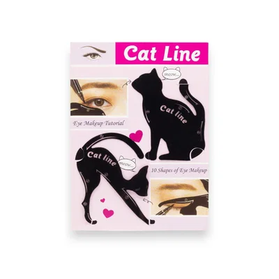 Stencil para delineado con forma de gato - 3 o 6 unidades