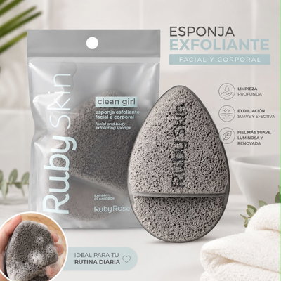 Esponja Exfoliante Facial y Corporal Clean Girl - Ruby Rose (1 o 3 UNIDADES)
