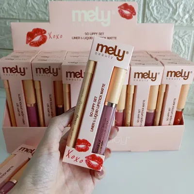 💄 Lippy Set “So Loved” de Mely Beauty – Labial Líquido + Delineador - 
