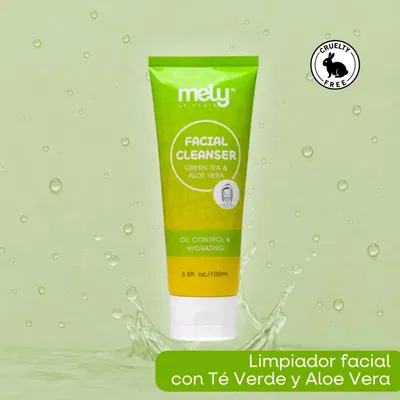 LIMPIADOR FACIAL CON EXTRACTO DE ALOE VERA Y TÉ VERDE - Mely