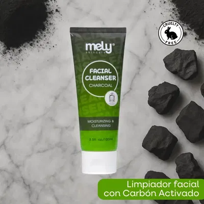 LIMPIADOR FACIAL CON EXTRACTO DE CARBÓN - Mely