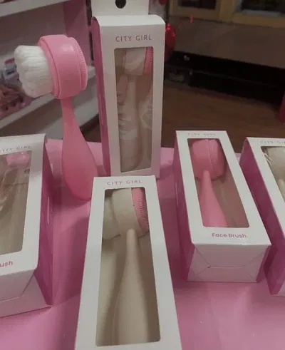 Limpiador Manual Facial Doble- Cepillo Y Silicona Exfoliante-City Girl