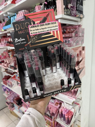 Ruby Rose labial duo barra y liquido intransferible XXL - LOTE 22 unidades + 6 tester