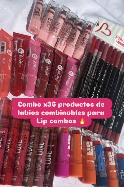 Kit / Combo x 36 productos de labios combinables para Lip Combos 