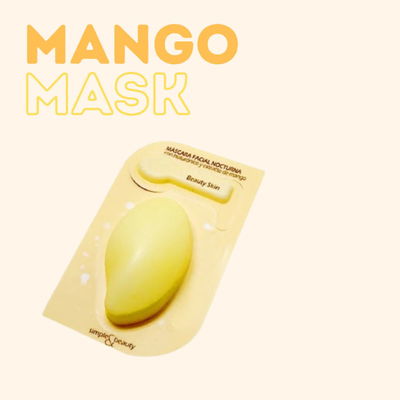 Mango Mask - Mascarilla Facial Nocturna c/ hialurónico -Simple & Beauty