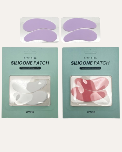SET X4 PARCHES DE SILICONA PARA EXTENSIÓN DE PESTAÑAS – CITY GIRL