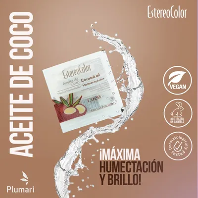 Aceite De Coco Maxima Humectacion 4ml- Estereocolor 3 o 6 UNIDADES