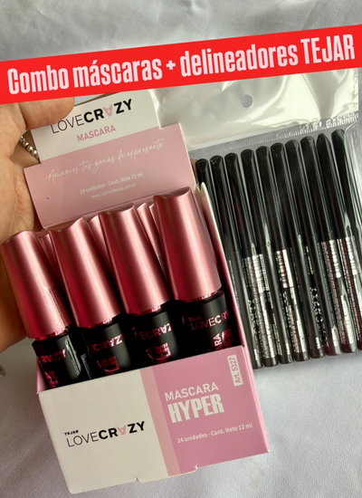 Combo mascara de pestañas y delineadores de ojos - Tejar
