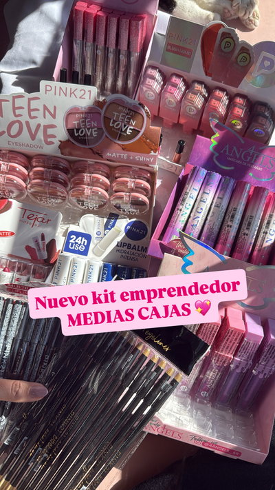 Kit emprendedor medias cajas Pink 💖