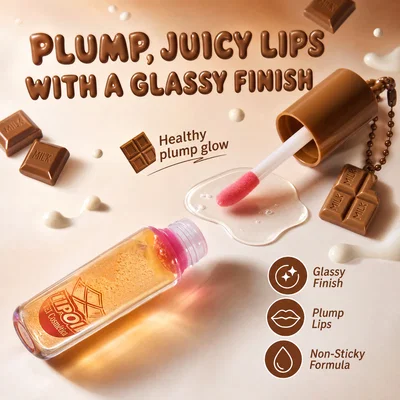 Chocolate Lip Oil con llavero - TEI (3 o 6 UNIDADES)