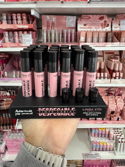 Tinta labial despegable - Linda You (MEDIA CAJA/CAJA ENTERA)