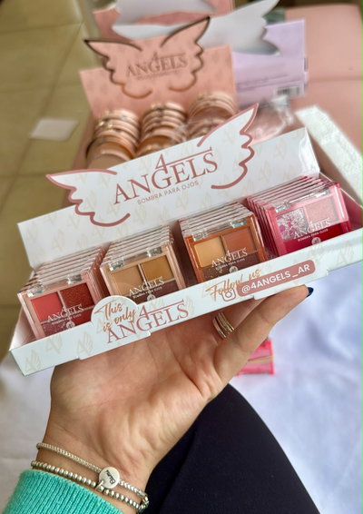 Mini paleta x4 sombras - 4Angels (MEDIA CAJA/CAJA ENTERA)