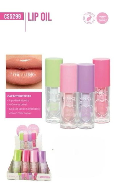Lip Oil - Pink 21 - Aplicador gordito