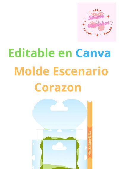Molde Escenario Corazon 