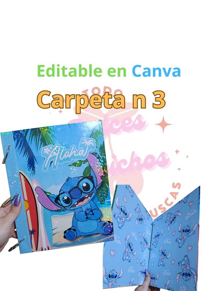 Carpeta n3 editable en canva