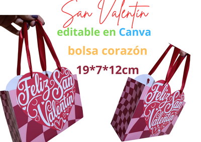 Bolsa corazón San Valentín