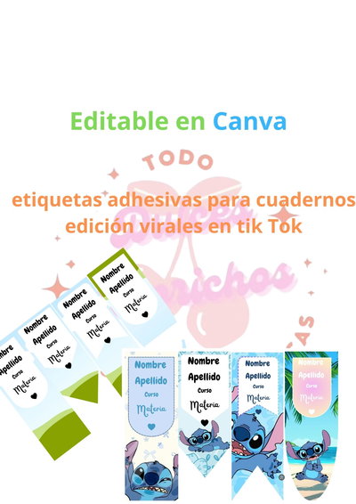 Etiqueta cuaderno larga viral