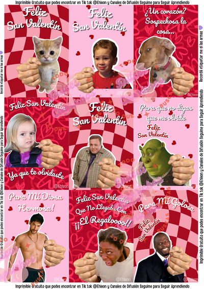 Tarjeta Meme SAN VALENTÍN 