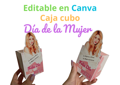 Caja cubo día de la mujer