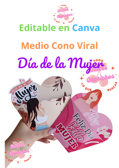 Medio cono DIA DE LA MUJER 