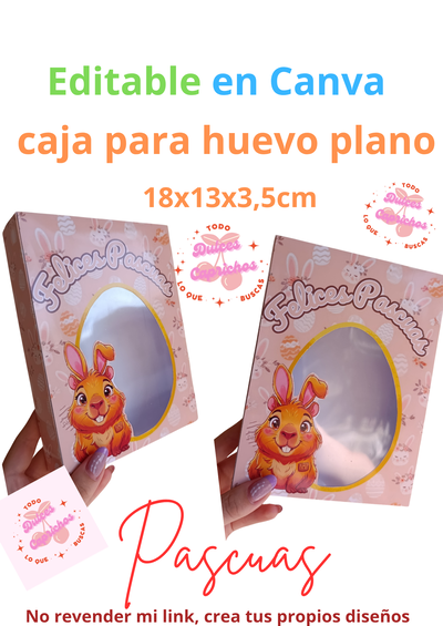 Caja para huevos planos