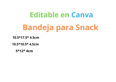 Bandejas para snacks 
