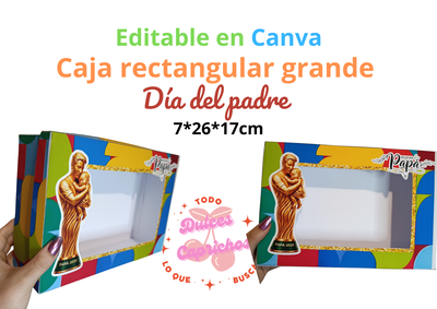 Caja grande 26 * 17 * 7 día del padre