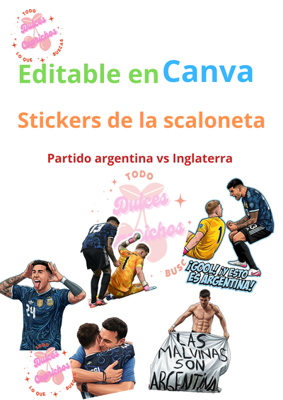 Sticker de Argentina scaloneta 