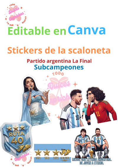 Stickers 🇦🇷 SUBCAMPEONES 