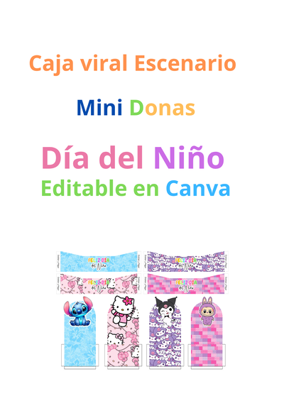 Caja viral  Mini Donas Día del Niño 