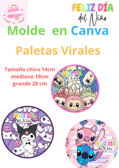 Paletas virales imprimibles 