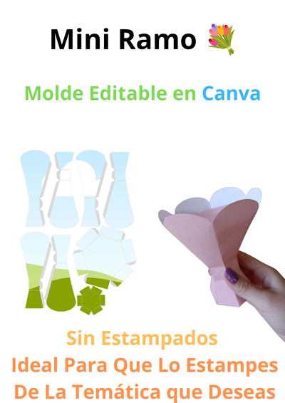 Mini Ramo 💐 Molde Editable 
