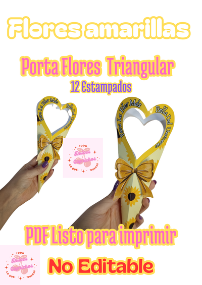 Porta Flor Triangular PDF 