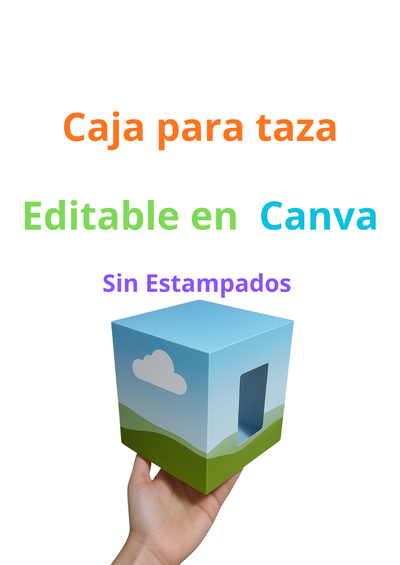 Molde caja para taza