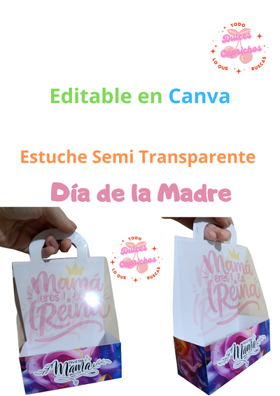 Estuche semi transparente DIA DE LA MADRE 