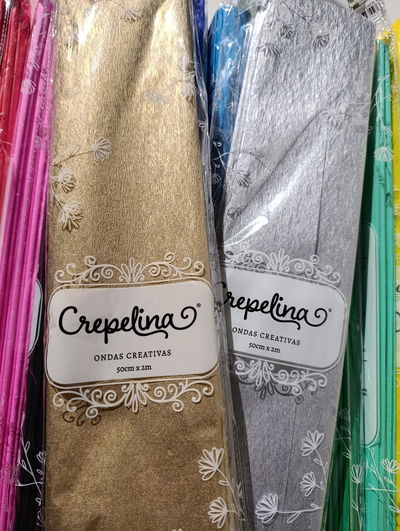Papel perlado crepé de crepelina 